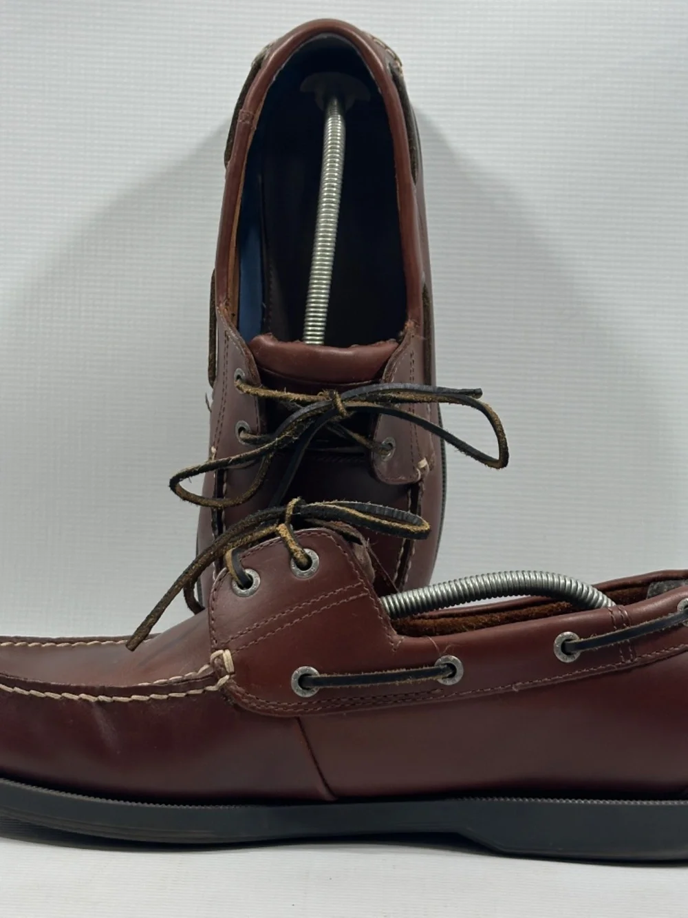 Dockers Shoes Mens Size 11 Brown Leather Boat Moc Toe Casual Slip Resistant